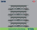 Exact-Train E 25001 - Coffret BLS 4 pièces (4 wagons intermédiaires couverts - BLS - HO  