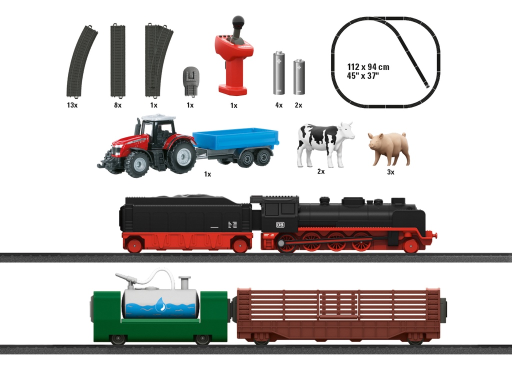 Märklin 29344 - Coffret départ "Ferme" My World (locomotive avec émission de vapeur froide)