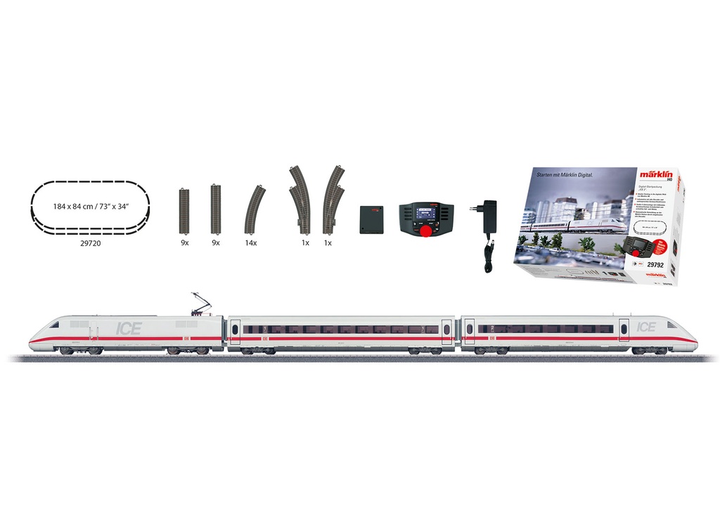 Märklin 29792 Coffret départ numérique "ICE 2" HO