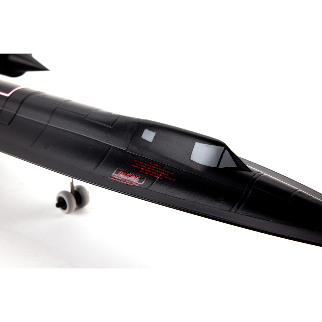 E-Flite - Avion SR-71 Blackbird - BNB - Électrique avec 2 turbines de 40mm - Avec récepteur et servos montés - Sans émetteur ni accu (224S30) ni chargeur