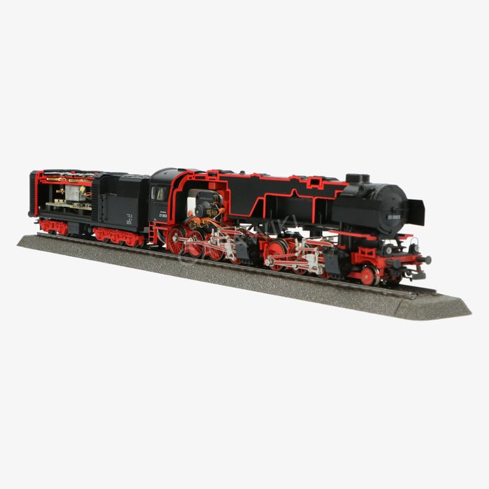 Märklin 37029 - Locomotive vapeur avec tender - BR 53 K - (Intérieur visible ) -DB - HO