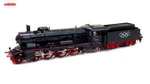 Märklin 37112 - Locomotive vapeur avec tender - BR 18.1 (avec sigle anneaux Olympique) - DB - HO