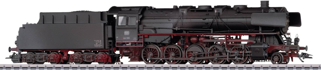 Märklin 37895 - Locomotive vapeur avec tender BR 44 - Finition patinée - MFX sound - DB - HO