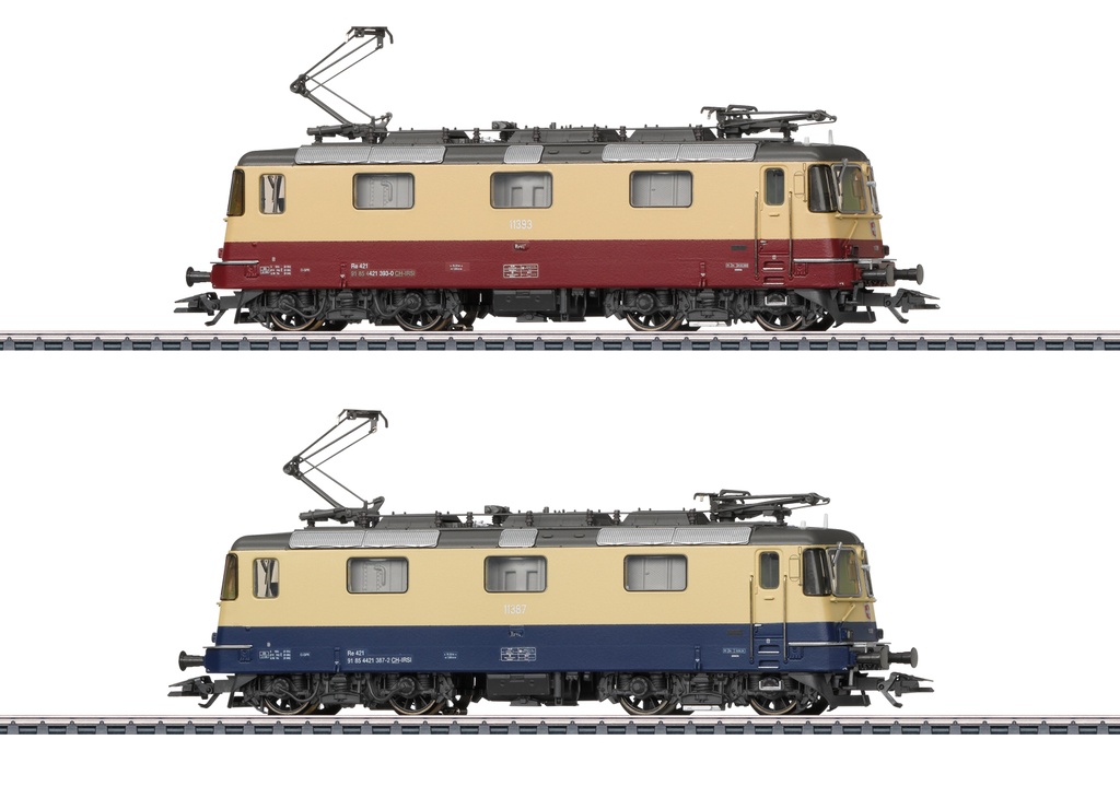 Märklin 37300 - Coffret 2 locomotives élecriques Re 421 - SBB-CFF-FFS - "HO"