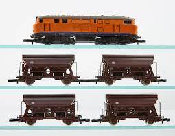 Mini-Club 81411 - Locomotive avec convoi de wagons marchandise "Hersfelder" "Z"