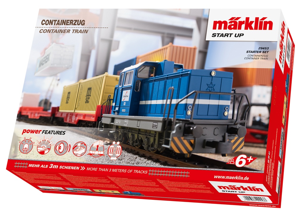 Märklin 29453 Coffret Start Up digital - Train container avec locomotive diesel - HO