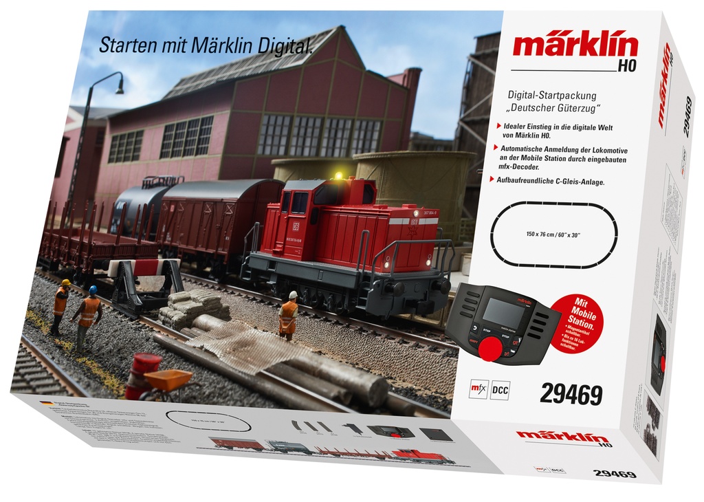 Märklin 29469 Coffret départ digital - Service de manoeuvre moderne avec locomotive diesel - HO