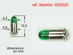 Märklin E602020 - Ampoule verte 16 volts 35 mA