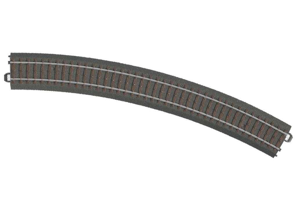 Märklin 24430 - Rail courbe R4 - 579.3mm - 30 degrés - HO