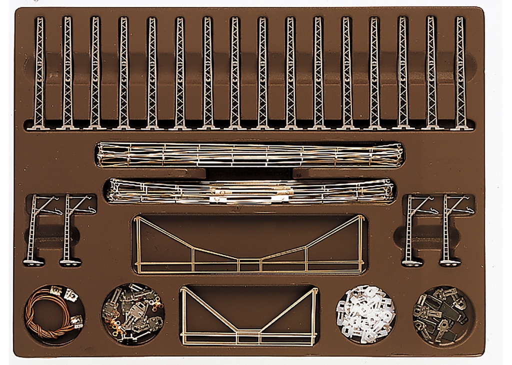 Mini-Club 8199 - Set de ligne aérienne pour train électrique voie Z - O/T1+T2+T3