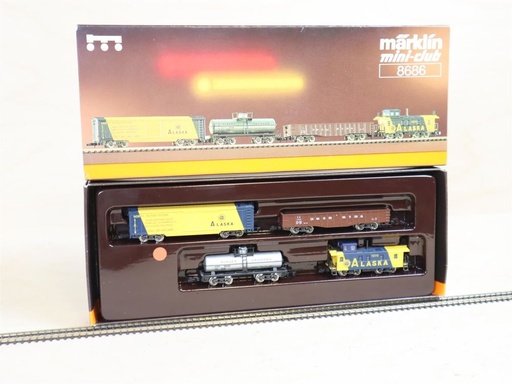 Mini-Club 8686 - Composition tractée de wagons containers "Alaska" "Z"