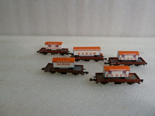 Mini-Club 8664 - Composition de wagons containers Circus "Barum" "Z"