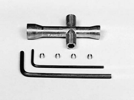 Tamiya 50038 - Jeu de clé pour roues