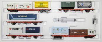 Märklin 37091 - Rame Cargo tractée - Série Sggoorrss 700 (8 pièces) - HO