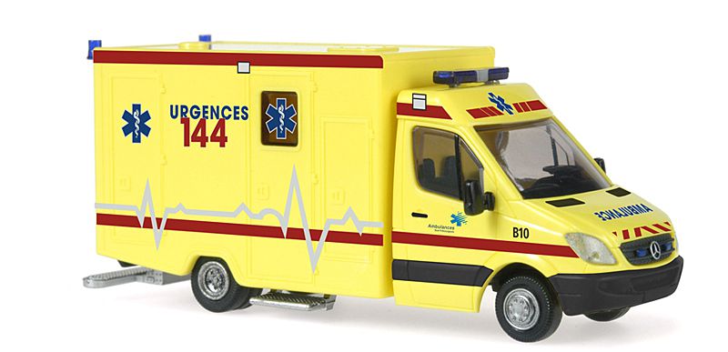 Rietze 61797 - Ambulance Fribourg Sud - Mercedes-Benz - 1/87