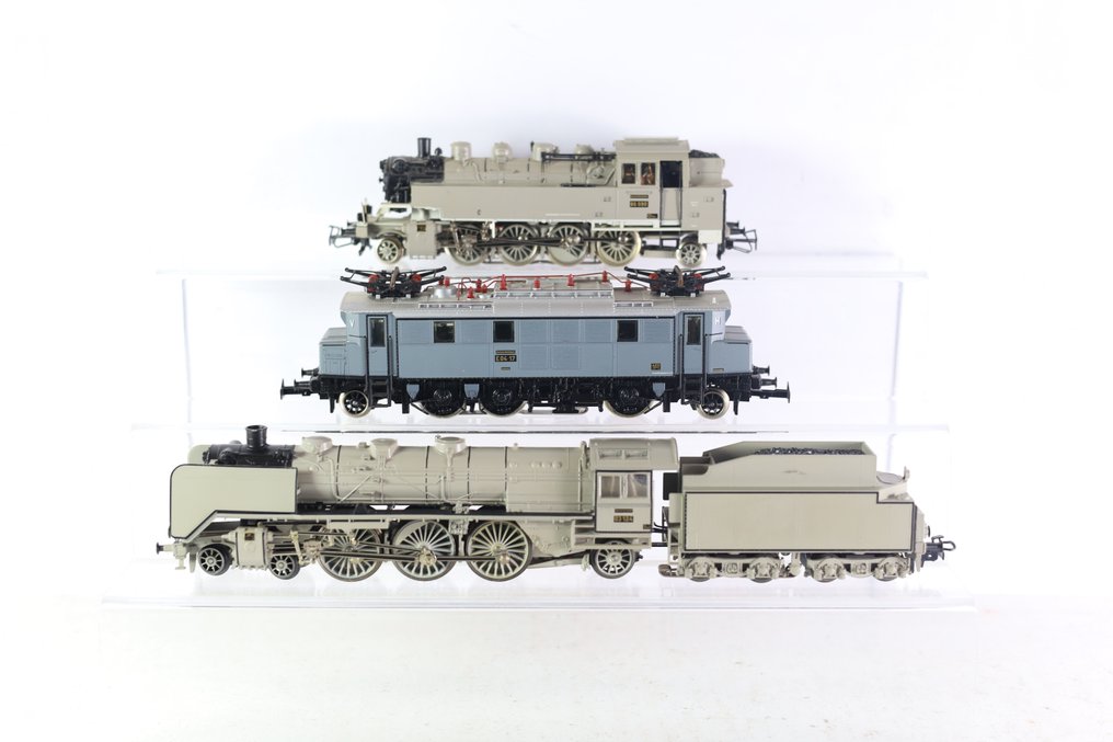 Märklin 3100 - Set de 3 Locomotives (2 vapeurs et 1 électrique) 750 ans Berlin AEG - HO