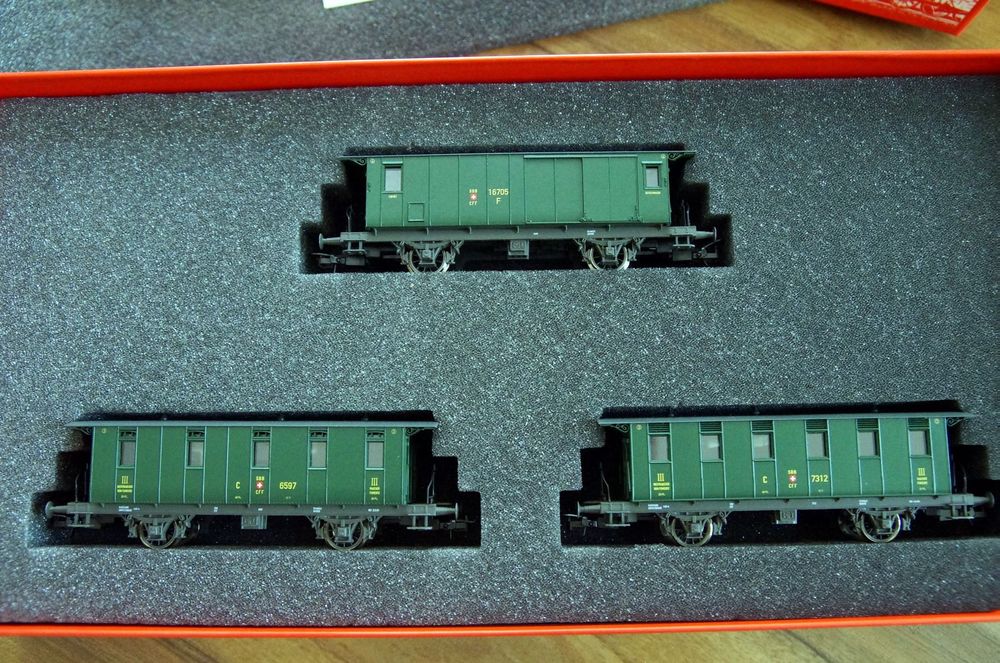 Rivarossi 3664 - Coffret set Oldtimer SBB-CFF - HO