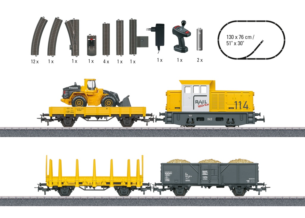 Märklin 29188 Coffret Start Up digital - Construction Site - locomotive diesel - HO