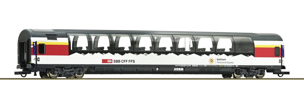 Roco 6200016 - Wagon "Gotthard Panorama Express" - SBB 1ère classe - HO