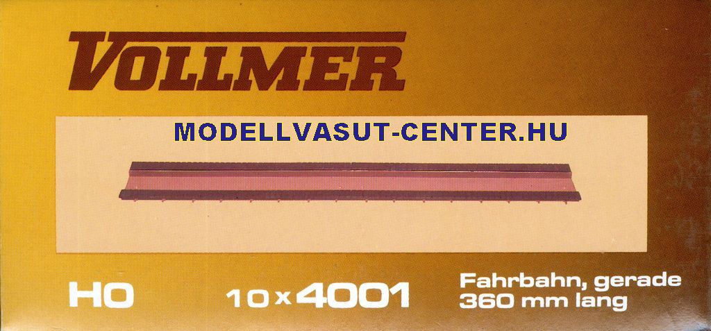 Vollmer HO 4001- Plan de roulement droit - 36 cm long - HO