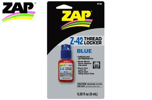 ZAP 42 - Colle Frein Filet Z-42 Bleu medium - 6 ml