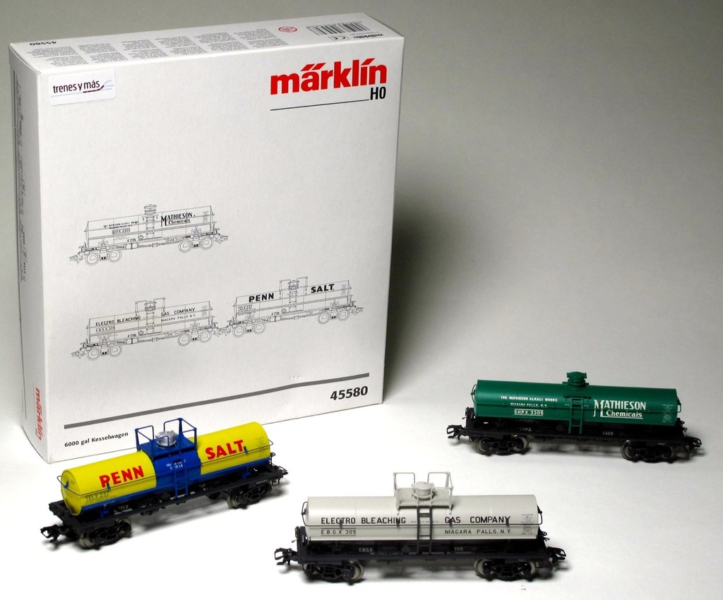 Märklin 45580 - Coffret 3 wagons citernes américains - HO