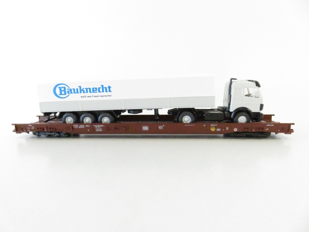 Märklin 4742 - Wagon de transport de camion "Bauknecht" - HO