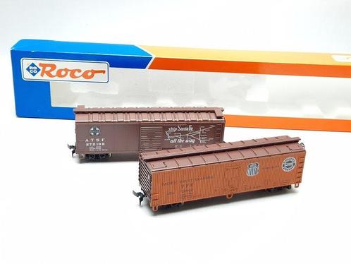 Roco 48497 Coffret de wagons de marchandises américain Southern Pacific Lines/Santa Fe - HO