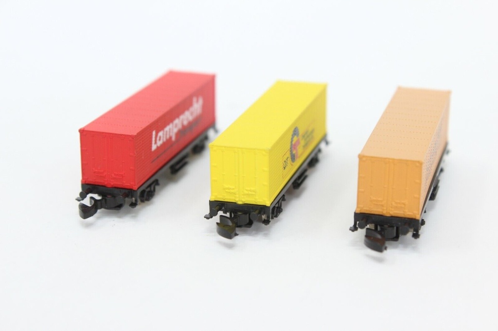 Mini-Club 8617,900 - Set de 3 wagons containers (Lamprecht-Schneider-Oit) - "Z"