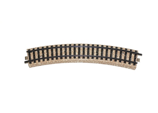 Märklin 5100 HO Rail M courbe avec ballast 195mm 30° (Occasion vérifiée)