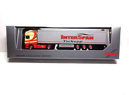 Herpa 931915 - DAF XF E6 SSC SZ semi-remorque à fond mouvant "Tschopp InterSpan" CH - 1/87