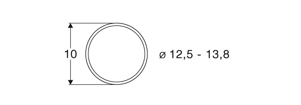 Roco 40066 - Bandages roues de diamètre 12,5-13,8 mm (10 pièces) - HO
