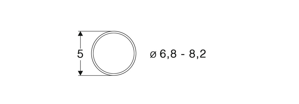Roco 40067 - Bandages roues de diamètre 6,8-8,2 mm (10 pièces) - HO