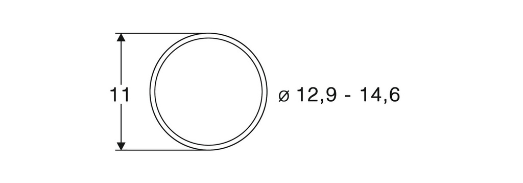 Roco 40070 - Bandages roues de diamètre 12,9-14,6 mm (10 pièces) - HO