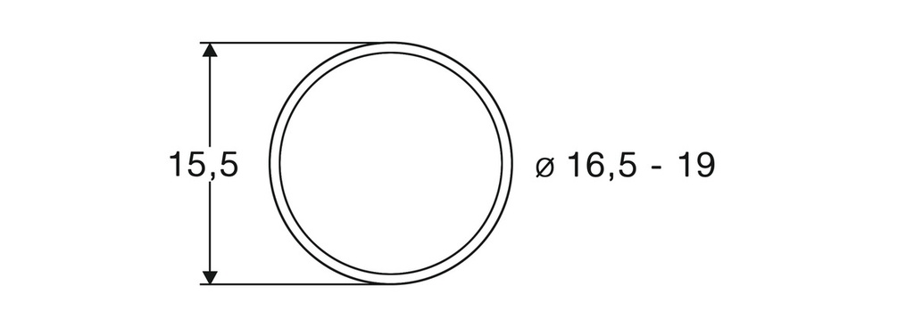 Roco 40072 - Bandages roues de diamètre 16,5-19 mm (10 pièces) - HO