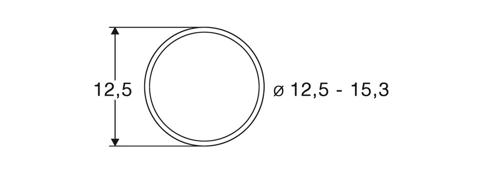 Roco 40075 - Bandages roues de diamètre 12,5-15,3 mm (10 pièces) - HO