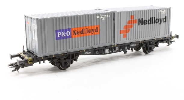 Märklin 47683 - Wagon plat porte conteneurs "Nedlloyd" - HO