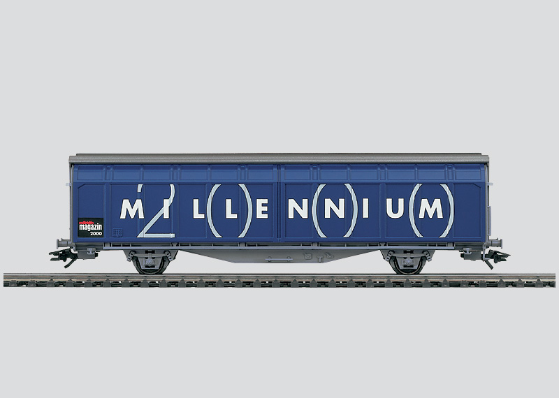 Märklin 48011 - Wagon marchandises à parois coulissantes "Millennium" - DB - HO