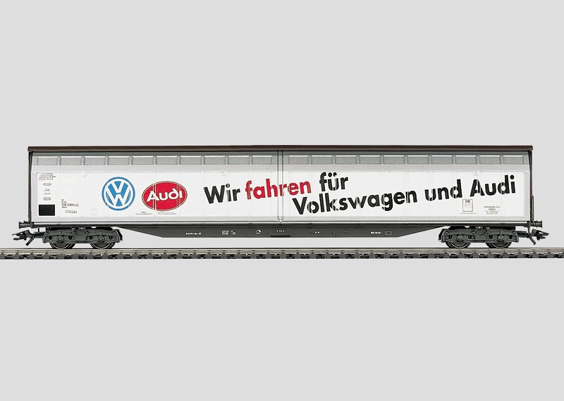 Märklin 48031 - Wagon marchandises à parois coulissantes grande capacité "VW-Audi" - DB - HO