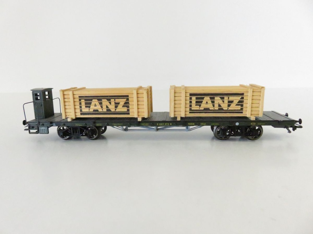 Märklin 46281 - Wagon à ranchers avec caisses "Lanz à Triesen" - DB - HO