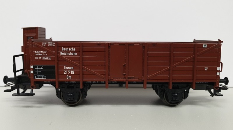 Märklin 46032 - Wagon de marchandises ouvert avec cabine de serre-frein - DB - HO