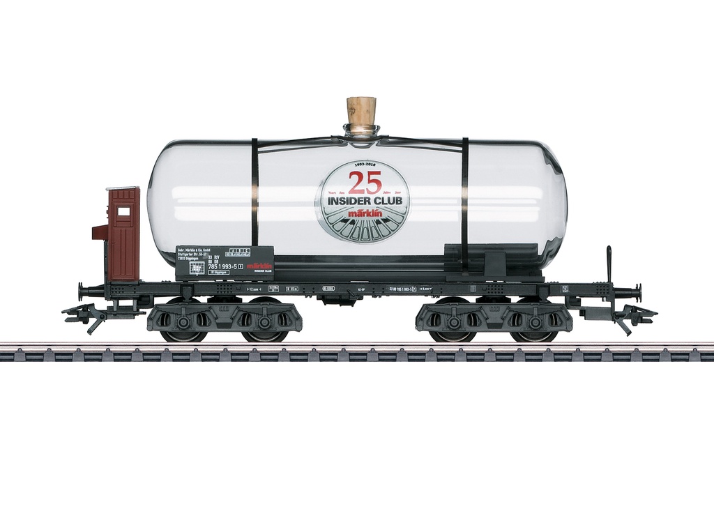 Märklin 44534 - Un wagon-citerne en verre pour 25 ans d'adhésion à Insider - DB - HO