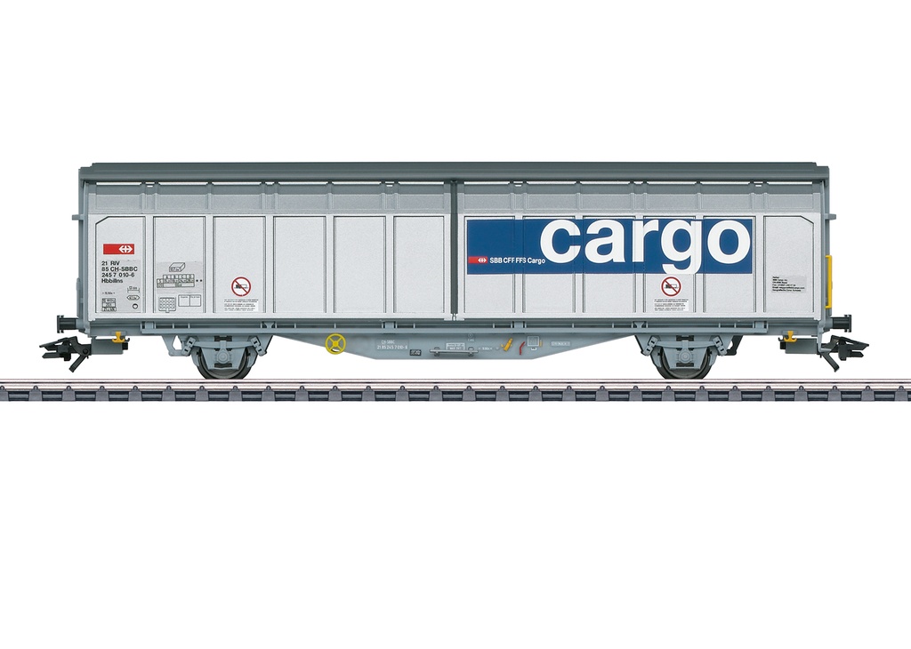 Märklin 48015 - Wagon marchandises à parois coulissantes - Cargo SBB CFF FFS - HO