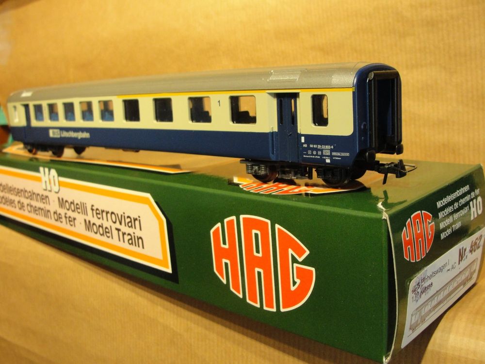 HAG 463 BLS Wagon voyageurs standard "Lötschbergbahn" - 1ère et 2ème classe HO (DC)