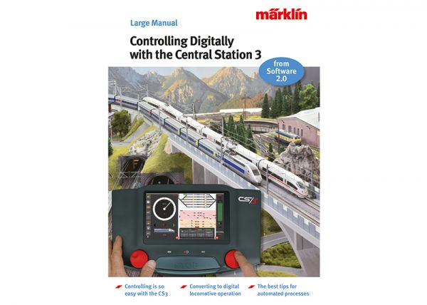 Märklin 3093 - Livre : Guide pour trains miniatures "Commande Centrale Station 3" - Anglais 