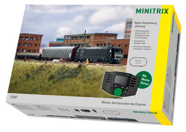 Trix 11147 Coffret départ digital - train marchandises avec locomotive électrique - HO 