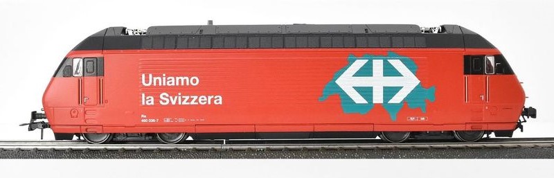 Roco 43655CHFI - Locomotive électrique Re 460 "Nous relions les Suisses" - SBB - (DC) - HO 