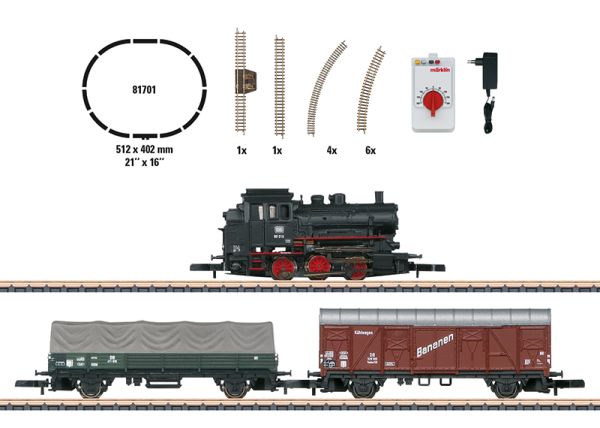 Mini-Club 81701 Coffret départ - "Train marchandises avec locomotive à vapeur - "Z"  - 1/220