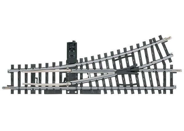 Märklin 2265- Voie K Aiguillage gauche -168,9mm - R 424,6mm - 22,5° - HO 