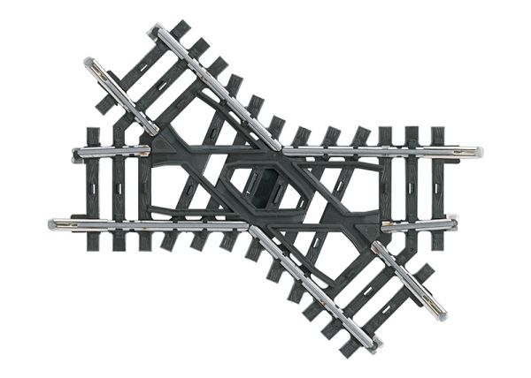 Märklin 2258 - Voie K - Croix longueur 90 mm - 45 ° - HO   